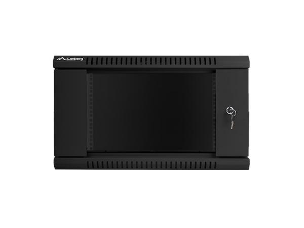 Nástenný rack 19&quot;&quot; 6U 600X450mm čierny flat pack 