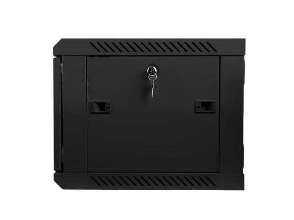 Nástenný rack 19&quot;&quot; 6U 600X450mm čierny flat pack 