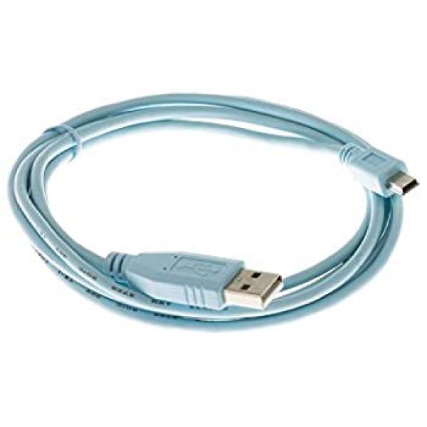 Console Cable 6 Feet with USB Type A a mini-B Connectors
