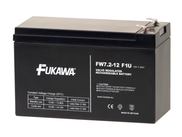 Akumulátor FUKAWA FW 7.2-12 F1U (12V 7, 2Ah) faston 4, 8mm