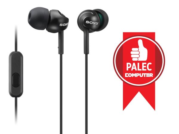 SONY slúchadlá MDR-EX110AP, handsfree, čierne
