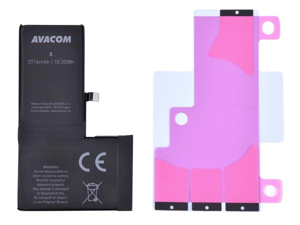 AVACOM batéria pre Apple iPhone X, Li-Ion 3, 81 V 2716mAh (náhrada 616-00346)