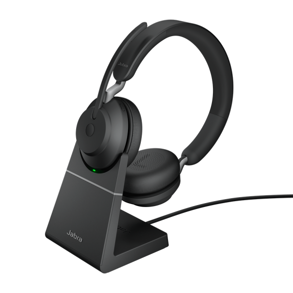 Jabra Evolve2 65/ Stereo/ USB/ BT/ Bezdrát/ Stand/ Černá