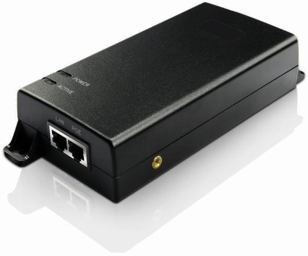 MaxLink PI60v2 PoE injektor - 802.3af/ at/ bt,  55 V,  1.1A,  60W,  1Gbit,  napájací kábel