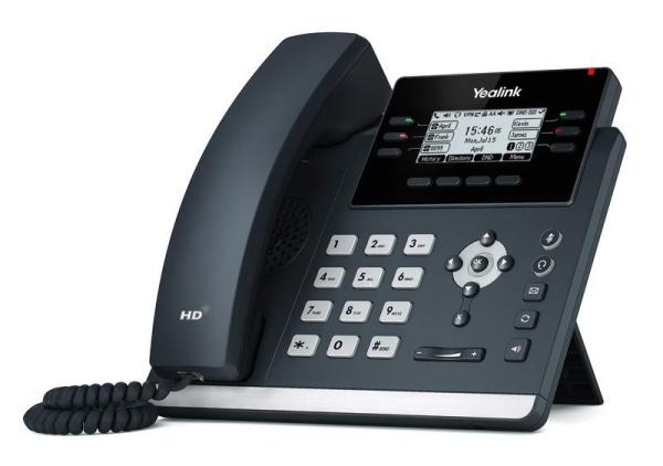 Yealink SIP-T42U SIP telefon, PoE, 2, 7" 192x64 LCD, 15 prog.tl., 2xUSB, GigE 