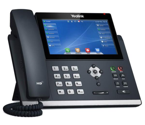Yealink SIP-T48U SIP telefon, PoE, 7" 800x480 LCD, 29 prog.tl., 2xUSB, GigE 