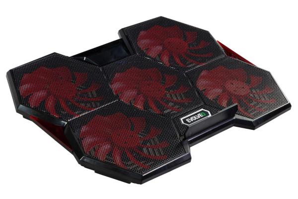 EVOLVEO Ania 14, chladiaci podstavec pre notebook, červené podsvietenie 