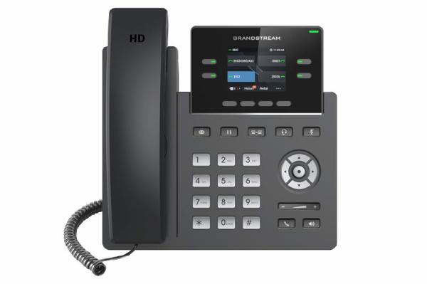 Grandstream GRP2612W SIP telefón, 2.4" TFT bar. displej, 2 SIP účty, 4 prog. hr., 2x10/ 100Mb, WiFi