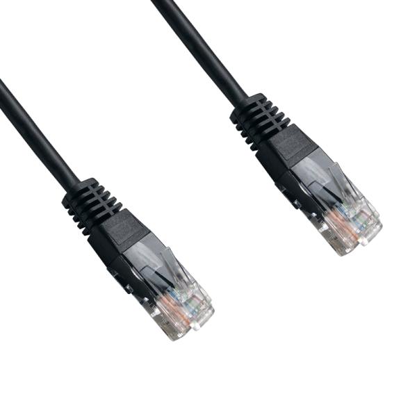 DATACOM patch cord UTP cat5e 0, 25 M čierny