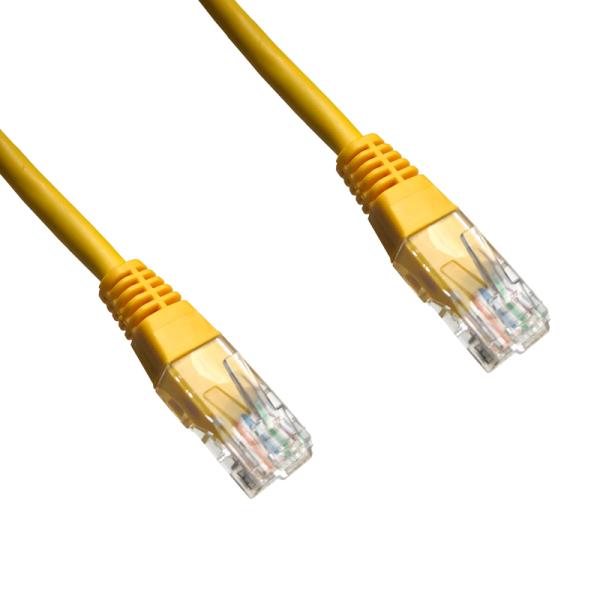 DATACOM patch cord UTP cat5e 0, 25M žlutý