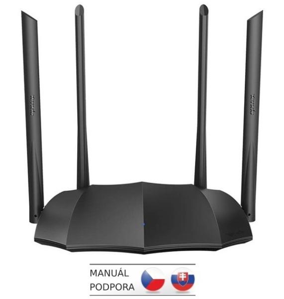 Tenda AC8 WiFi AC Gigabit Router 1200Mb/ s, 1x GWAN, 3x GLAN, 4x 6dBi antény, WISP, Uni.Repeater, APP