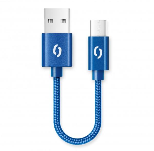 ALIGATOR PREMIUM 2A kábel, 50cm USB-C, modrá