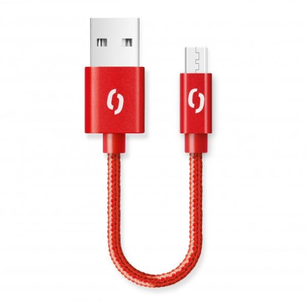 ALIGATOR PREMIUM 2A kabel, Micro USB 50cm, červený 