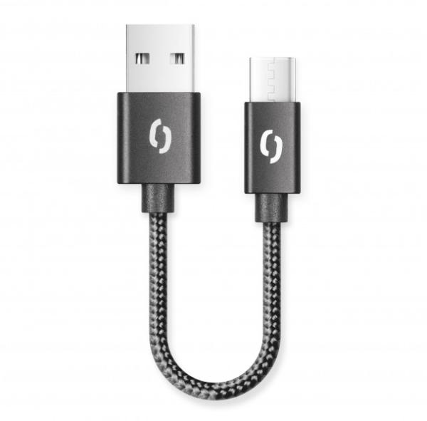 ALIGATOR PREMIUM 2A kábel, 50cm USB-C, čierny