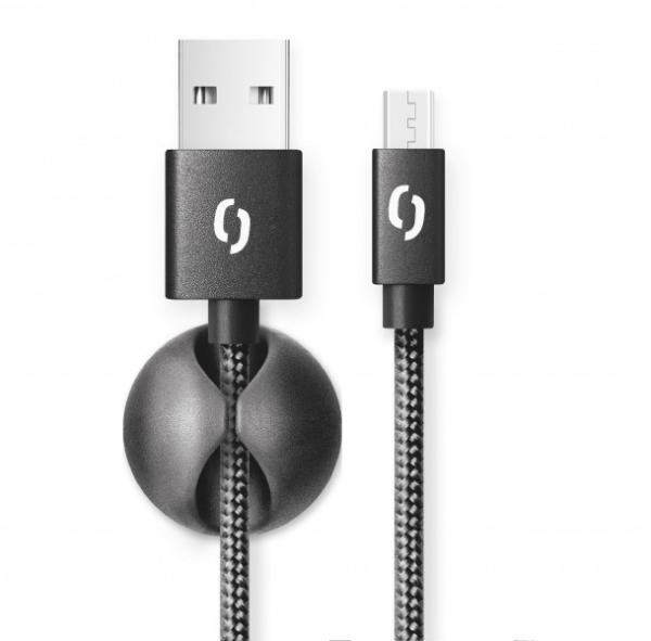 ALIGATOR PREMIUM 2A kábel, Micro USB 2m, čierny 