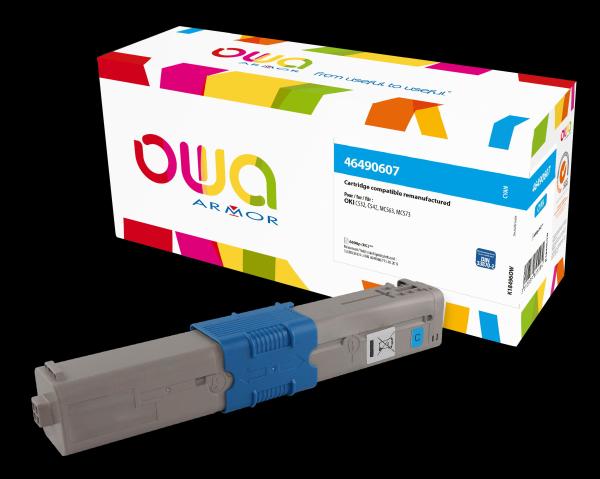 OWA Armor toner kompatibilný s OKI 46490607, 6000st, modrá/ cyan