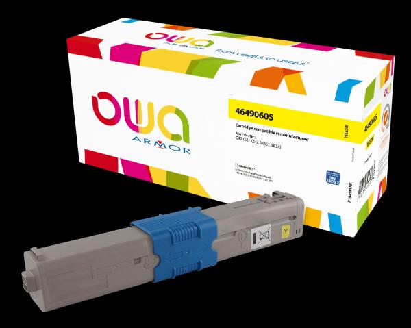 OWA Armor toner kompatibilný s OKI 46490605, 6000st, žltá/ yellow
