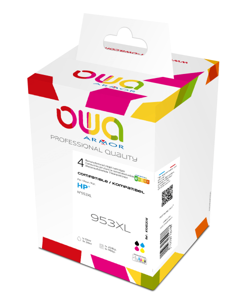 OWA ARMOR ink sada kompatibilná s HP L0S70AE/ F6U16-18AE, CMYK