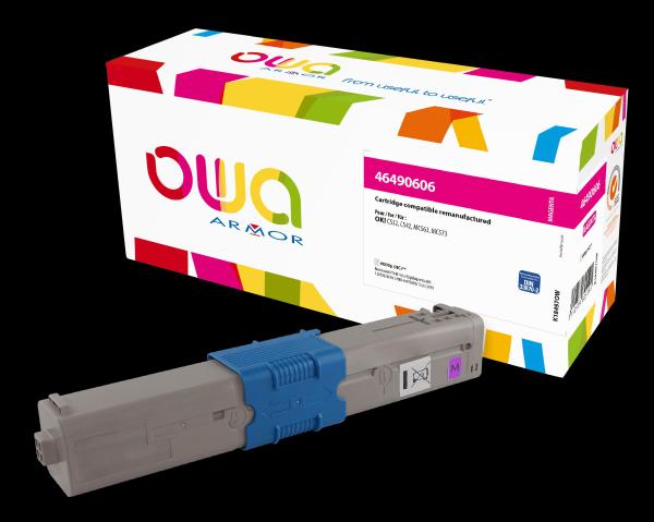 OWA Armor toner kompatibilný s OKI 46490606, 6000st, červená/ magenta