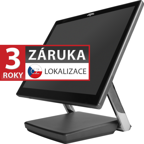 XPOS XP-3682W, 22" 16:9 LCD LED, 250 cd/ m2, i3-7100U, 4GB RAM, 120GB M.2 SSD, kapacitní, šedá