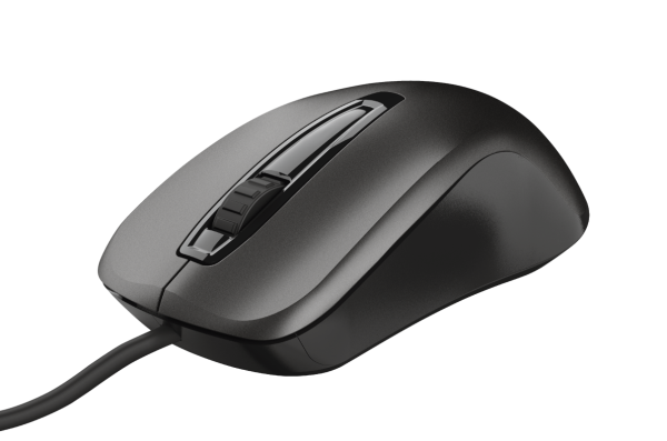 TRUST CARVE/ Kancelárska/ Optická/ 1 200 DPI/ Drôtová USB/ Čierna 