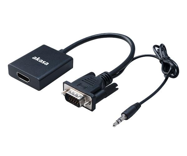 AKASA - VGA na HDMI s audio káblom
