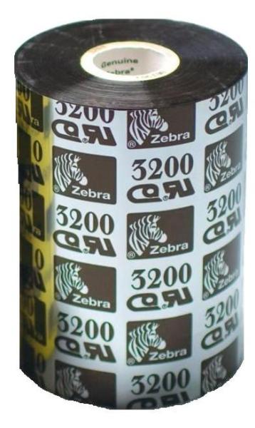 Zebra páska 3200 wax/ resin. šířka 220mm. délka 450