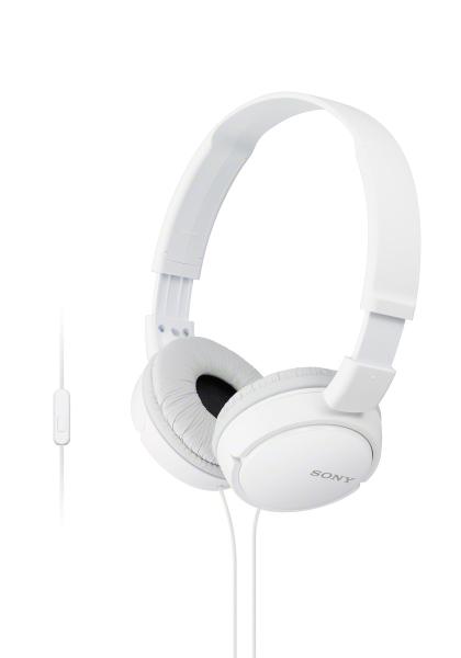 SONY slúchadlá MDR-ZX110AP handsfree, biele