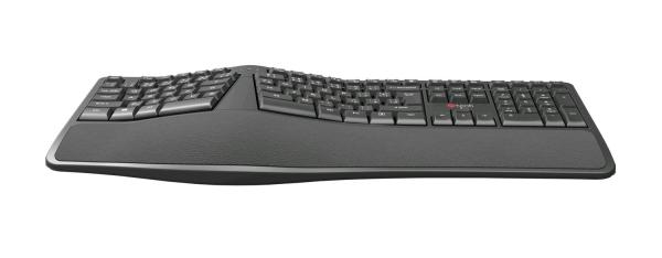 Klávesnica C-TECH KB-113E USB, ERGO, čierna, CZ/ SK 