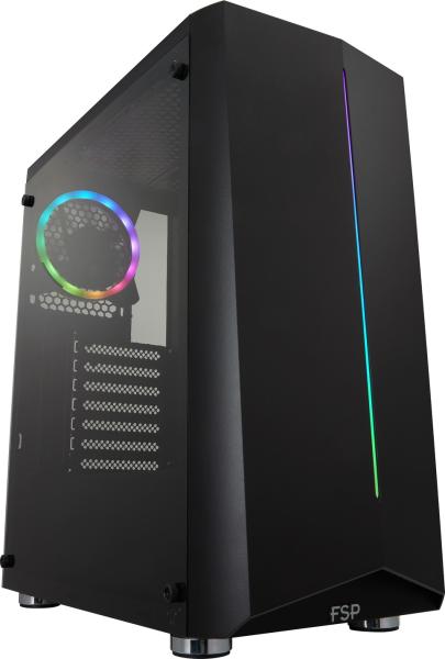 FSP CMT151/ Midi Tower/ Transpar./ Čierna