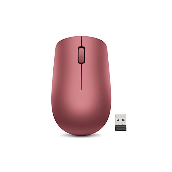 Lenovo 530/ Kancelárska/ Optická/ 1 200 DPI/ Bezdrôtová USB/ Červená