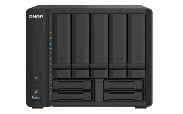 QNAP TS-932PX-4G (1, 7GHz / 4GB RAM / 5x 3, 5 "+ 4x 2, 5" SATA / 2x 2, 5GbE / 2x 10G SFP+ / 3x USB 3.2) 