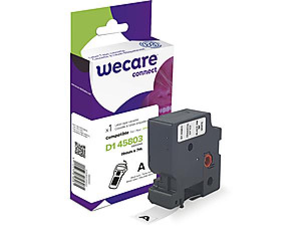 WECARE ARMOR páska kompatibilná s DYMO S0720830, Black/ White, 19mm*7m