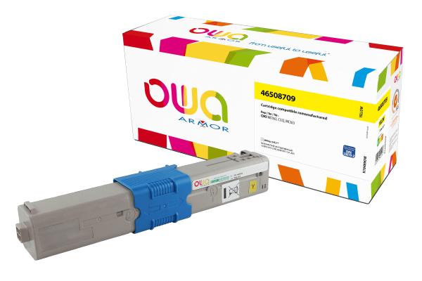 OWA Armor toner kompatibilný s OKI 46508709, 3000st, žltá/ yellow