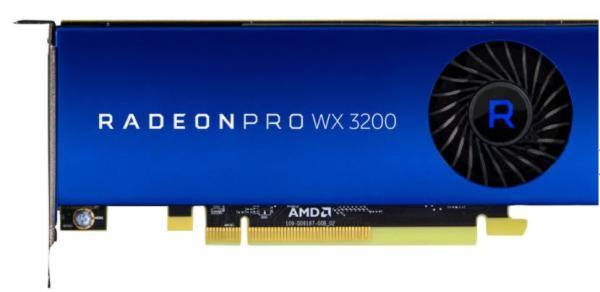 AMD Radeon ™ PRO WX 3200 - 4GB GDDR5, 4xmDP