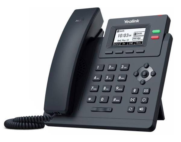 Yealink SIP-T31G SIP telefon, PoE, 2, 3" 132x64 nepodsv. LCD,  x SIP úč., GigE 