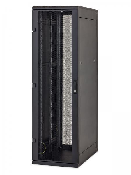 Stojanový rozvádzač 15U (š) 600x (h) 600 perforované dvere., čierny