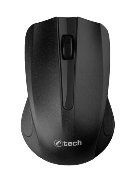 C-tech WLM-01/ Kancelárska/ Optická/ 1 200 DPI/ Bezdrôtová USB/ Čierna 