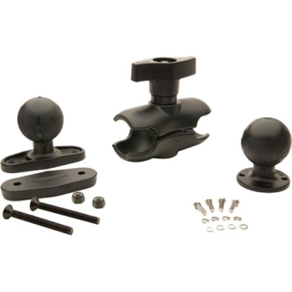 RAM MOUNT KIT, FLAT CLAMP BASE, SHORT ARM, 5 inches (128mm), BALL FOR VEHÍCLE DOCK REAR