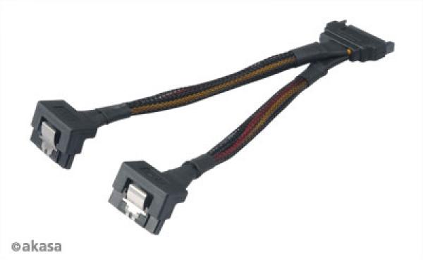 SATA napájacia rozdvojka Sata(M) na 2xSata(F) 15 cm