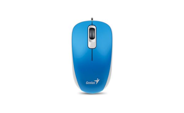 GENIUS DX-110/ Kancelárska/ Optická/ 1 000 DPI/ Drôtová USB/ Modrá 
