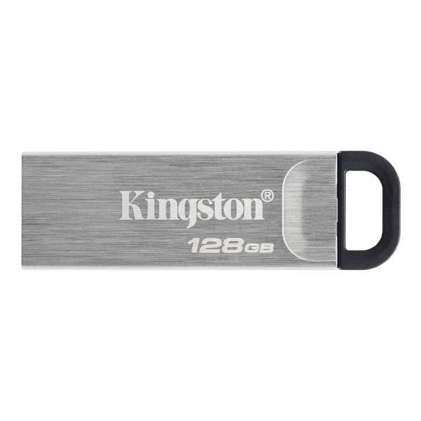 Kingston DataTraveler Kyson/ 128GB/ USB 3.2/ USB-A/ Strieborná