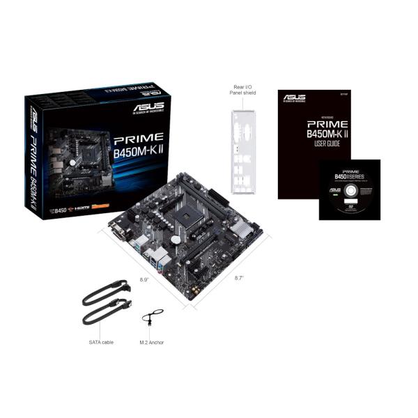 ASUS PRIME B450-K II/ AM4/ mATX 