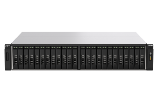 QNAP TS-h2490FU-7302P-128G (EPYC 3, 3GHz, ZFS, 128GB ECC RAM, 24x 2, 5" U.2, 2x 2, 5GbE, 4x 25 GbE) 