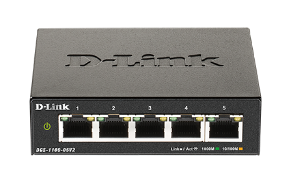 D-Link DGS-1100-05V2 Easy Smart Switch 10/ 100/ 1000