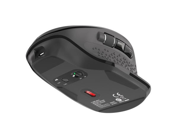 Natec optická myš FALCON/ Kancelárska/ Optická/ Pre pravákov/ 3 200 DPI/ Bezdrôtová Bluetooth/ Čierna 