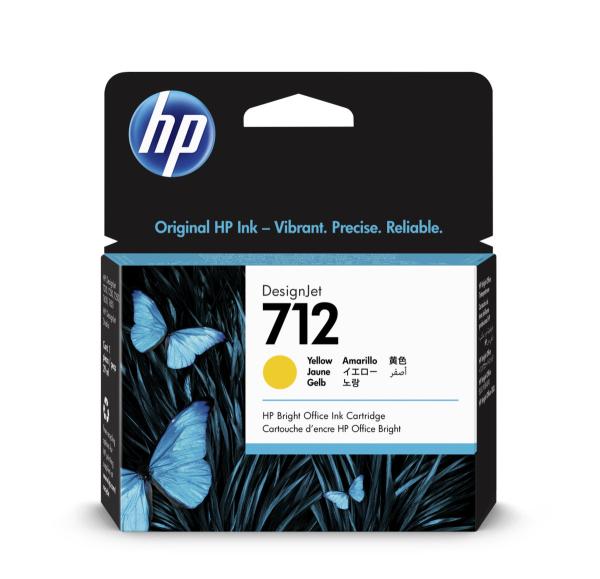 HP 712 Atramentová náplň žltá (29ml); 3ED69A