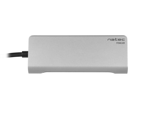 Natec multiport adaptér Fowler MINI USB-C PD, USB 3.0, HDMI 4K 