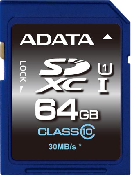 ADATA/ SDXC/ 64GB/ 50MBps/ UHS-I U1 / Class 10