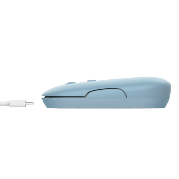 TRUST PUCK/ Cestovná/ Optická/ 1 600 DPI/ USB+BT/ Modrá 